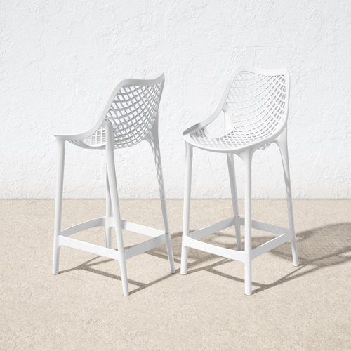 Modern White Outdoor Bar Stools AllModern